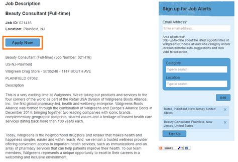 walgreens careers application online